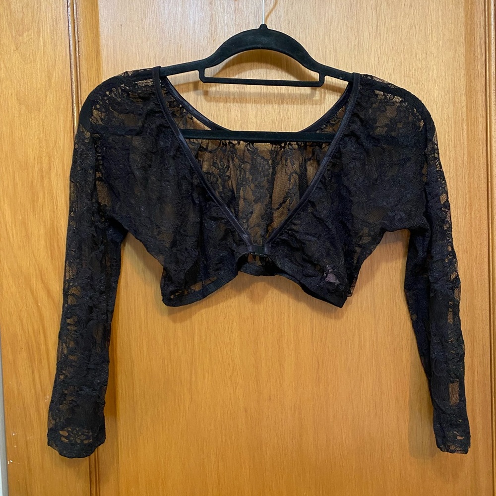 Black lace top